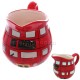 Lattiera London bus brocca autobus rosso in ceramica idea regalo souvenir Londra