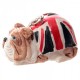 Portachiavi Bulldog Inglese con Bandiera Britannica - 2 modelli