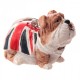 Portachiavi Bulldog Inglese con Bandiera Britannica - 2 modelli