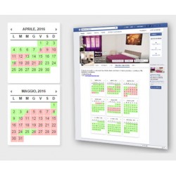 CDM - canone annuale APP Facebook su nostro server - Calendario Disponibilità