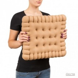 Cuscino biscotto "galletta" - Giant Biscuit Pillow