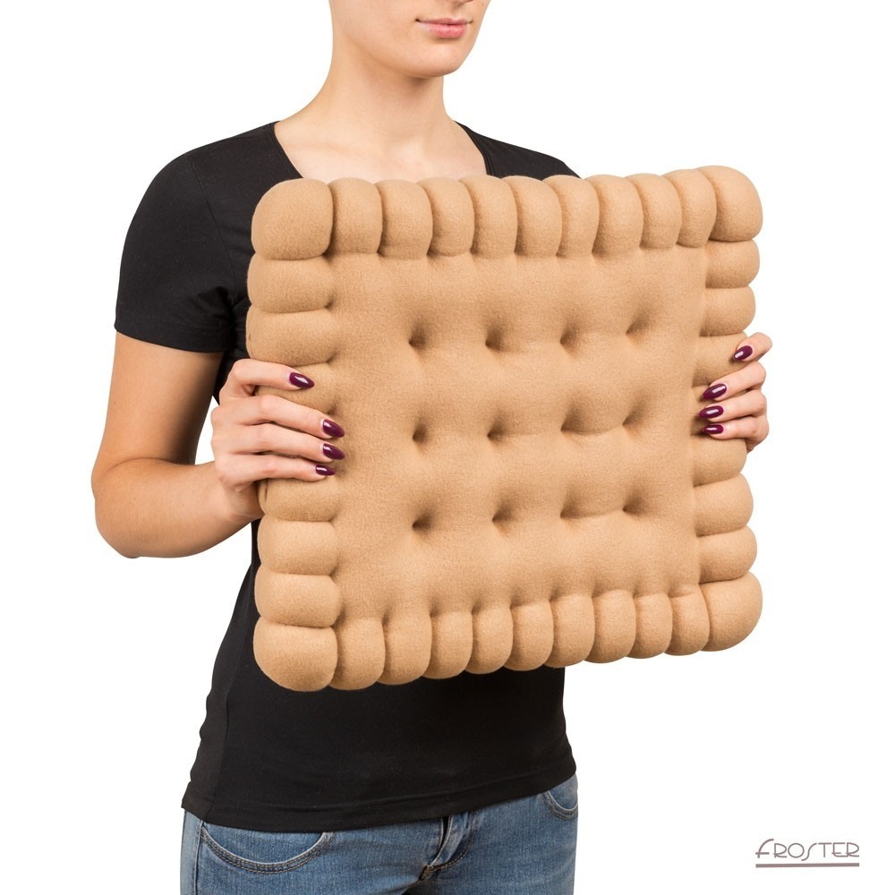 Cuscino biscotto galletta - Giant Biscuit Pillow - Idee Regalo Maipiusenza