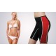 Pantaloncini neoprene nero/rosso - slimming shorts red/black