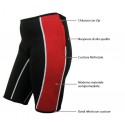 Pantaloncini neoprene nero/rosso - slimming shorts red/black