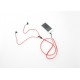 Cuffie auricolari ZIP - Zipper Earphones - Rosso o Verde