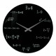 Orologio Formule Matematiche NERO  33 - vetro