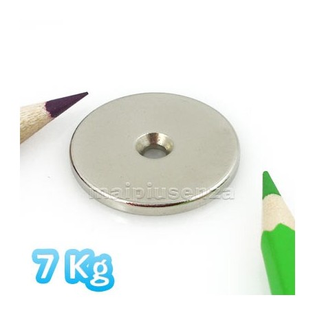 Magnete di anello portachiavi neodimio Ø 10mm x 16mm - forza 2,4 kg