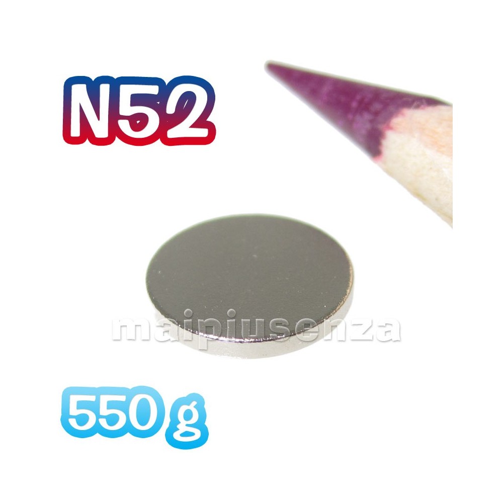 Disco 8x1 mm N52 (più potente) - 20 pezzi - Magneti al neodimio - calamite  - Idee Regalo Maipiusenza