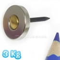 Anello con FORO svasato 15x3 mm forza 3Kg - 20 pezzi - Magneti al neodimio - calamite